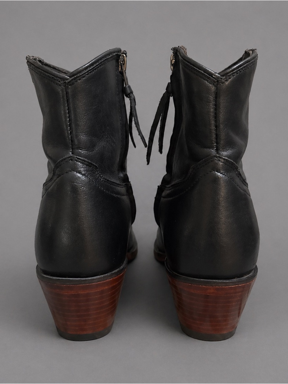 Tecovas The Daisy Boots Black Leather Western Rodeo Ankle Boots Women’s 6.5 - Picture 12 of 15